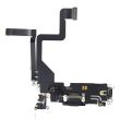 Ladebuchse Flexkabel für iPhone 14 Pro (Premium) (Space Schwarz)