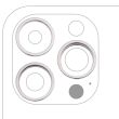 Rückkamera Ring nur für iPhone 14 Pro/ 14 Pro Max (3-teiliges Set) (Silber)