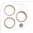 Rückkamera Ring nur für iPhone 14 Pro/ 14 Pro Max (3-teiliges Set) (Gold)