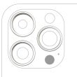 Rückkamera Ring nur für iPhone 14 Pro/ 14 Pro Max (Silber) (3-teiliges Set)