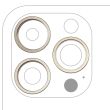 Rückkamera Ring nur für iPhone 14 Pro/ 14 Pro Max (Gold) (3-teiliges Set)