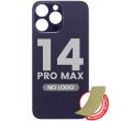 Rückglas mit 3M Klebeband für iPhone 14 Pro Max (Dunkellila)