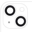 Rückkamera-Linse (nur Glas) mit Kleber für iPhone 14/ 14 Plus/ 15/ 15 Plus