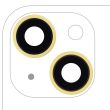 Rückkamera-Linse mit Halterung & Rahmen für iPhone 14/ 14 Plus (Gelb)