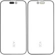 Rahmen only für iPhone 15 (10er Pack) (OCA Master)