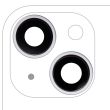 Rückkamera-Linse mit Halterung & Rahmen für iPhone 14/ 14 Plus (Premium) (Lila)