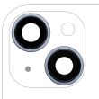 Rückkamera-Linse mit Halterung & Rahmen für iPhone 14/ 14 Plus (Premium) (Blau)