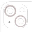 Rückkamera Ring nur für iPhone 14/ 14 Plus (2-teiliges Set) (Polarstern)