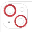 Rückkamera Ring nur für iPhone 14/ 14 Plus (Rot) (2-teiliges Set)