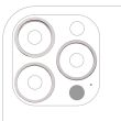 Rückkamera Ring nur für iPhone 13 Pro/ 13 Pro Max (3-teiliges Set) (Silber)
