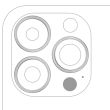 Rückkamera Ring nur für iPhone 13 Pro/ 13 Pro Max (Graphit) (3-teiliges Set)