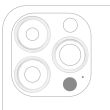 Rückkamera Ring nur für iPhone 13 Pro/ 13 Pro Max (Silber) (3-teiliges Set)
