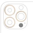 Rückkamera Ring nur für iPhone 13 Pro/ 13 Pro Max (Gold) (3-teiliges Set)