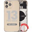 Rückgehäuse mit Kleinteilen für iPhone 13 Pro Max (Aftermarket Plus) (Gold)