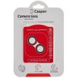 Casper Kameraschutz für iPhone 14/ 14 Plus (Rot) (Transparent)