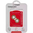 Casper Kameraschutz für iPhone 14/ 14 Plus (Gelb) (Transparent)