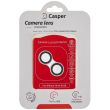 Casper Kameraschutz für iPhone 14/ 14 Plus (Silber) (Transparent)