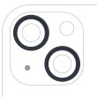 Rückkamera Ring nur für iPhone 13/ 13 Mini (2-teiliges Set) (Mitternacht)
