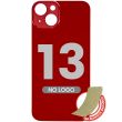Rückglas mit 3M Klebeband für iPhone 13 (ohne Logo/ großes Kameraloch) (Rot)