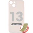 Rückglas mit 3M Klebeband für iPhone 13 (ohne Logo/ großes Kameraloch) (Pink)