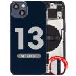 Rückgehäuse mit Kleinteilen für iPhone 13 (Aftermarket Plus) (Mitternacht)