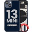 Rückgehäuse mit Kleinteilen für iPhone 13 Mini (Aftermarket Plus) (Mitternacht)