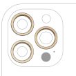 Rückkamera Ring nur für iPhone 12 Pro Max (Gold) (3-teiliges Set)