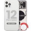 Rückgehäuse mit Kleinteilen für iPhone 12 Pro Max (Aftermarket Plus) (Silber)