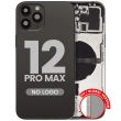 Rückgehäuse mit Kleinteilen für iPhone 12 Pro Max (Aftermarket Plus) (Graphit)