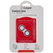 Casper Kameraschutz für iPhone 13/ 13 Mini (Silber) (Transparent)