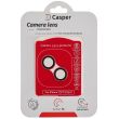 Casper Kameraschutz für iPhone 13/ 13 Mini (Rot) (Transparent)