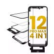 4 in 1 mit Rahmen Included (Front Glas + OCA + kurz Touch + OCA vormontiert)