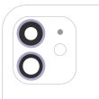 Rückkamera-Linse mit Halterung & Rahmen für iPhone 12/ 12 Mini (Lila)