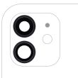 Rückkamera-Linse mit Halterung & Rahmen für iPhone 12/ 12 Mini (Schwarz)