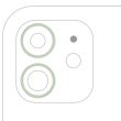 Rückkamera Ring nur für iPhone 12/ 12 Mini (Grün) (2-teiliges Set) (10er Pack)