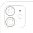 Rückkamera Ring nur für iPhone 12/ 12 Mini (2-teiliges Set) (Grün)