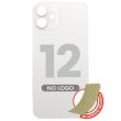 Rückglas mit 3M Klebeband für iPhone 12 (ohne Logo/ großes Kameraloch) (Weiß)