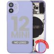 Rückgehäuse mit Kleinteilen für iPhone 12 Mini (Aftermarket Plus) (Lila)