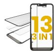 3 in 1 (Glas mit OCA vormontiert + Rahmen) für iPhone 13 (OCA Master)