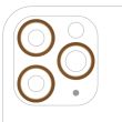Rückkamera Ring nur für iPhone 11 Pro/ 11 Pro Max (Gold) (3-teiliges Set)