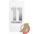 Rückglas mit 3M Klebeband für iPhone 11 Pro Max (Silber)