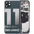 Rückgehäuse mit klein Bauteile vormontiert für iPhone 11 Pro Max (ohne Logo)