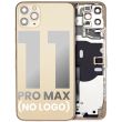 Rückgehäuse mit klein Bauteile vormontiert für iPhone 11 Pro Max (Gold)