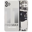 Rückgehäuse mit klein Bauteile vormontiert für iPhone 11 Pro Max (Silber)