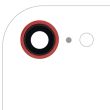 Rückkamera-Linse mit Halterung & Rahmen für iPhone 8/ SE (2020)/ SE (2022) (Rot)