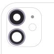 Rückkamera-Linse mit Halterung & Rahmen für iPhone 11 (Echt-Saphir/ Premium)