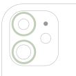 Rückkamera Ring nur für iPhone 11 (Grün) (2-teiliges Set) (10er Pack)