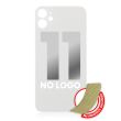 Rückglas mit 3M Klebeband für iPhone 11 (ohne Logo/ großes Kameraloch) (Weiß)