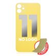 Rückglas mit 3M Klebeband für iPhone 11 (ohne Logo/ großes Kameraloch) (Gelb)