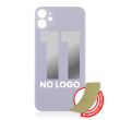 Rückglas mit 3M Klebeband für iPhone 11 (ohne Logo/ großes Kameraloch) (Lila)